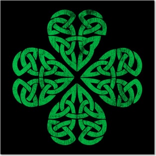 Saint Patrick's Celtic Shamrock - Faded Posters and Art